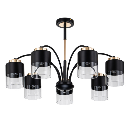 Светильник на штанге Escada 2121/7P E27*40W Black/Gold фото 2 Светильник на штанге Escada 2121/7P E27*40W Black/Gold фото 2