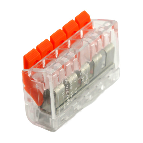 Универсальная компактная клемма 5-проводная STEKKER, LD221-415 фото 2