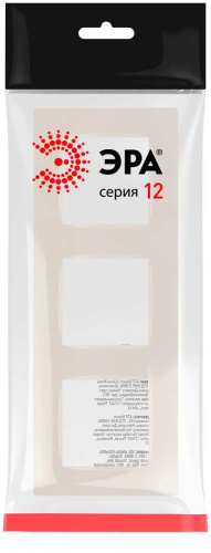 Рамка для розеток и выключателей ЭРА Серия 12 12-5203-15 на 3 поста, Классик, перламутр Б0067786 фото 4