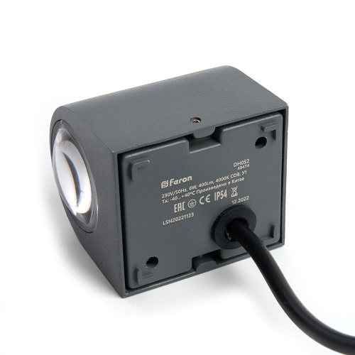 Светильник уличный светодиодный Feron DH052, 6W, 400Lm, 4000K, серый фото 7 Светильник уличный светодиодный Feron DH052, 6W, 400Lm, 4000K, серый фото 7