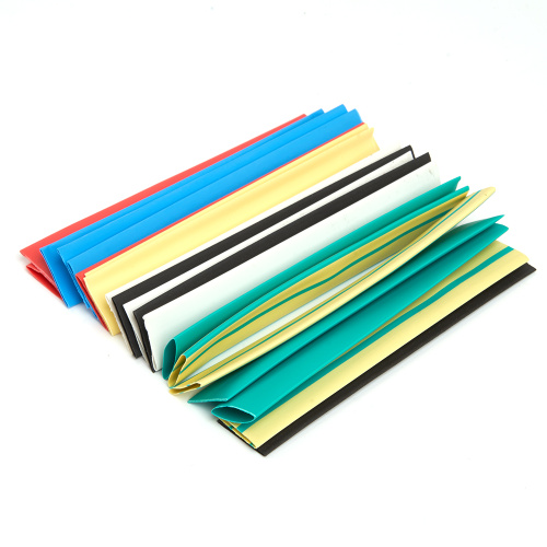 Набор термоусадочных трубок STEKKER HSHT-1050-10M, длина 10 см., коэф. усадки 2:1, мультиколор (21шт в упаковке) фото 2