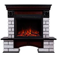 Электрокамин RealFlame Country Lux Rock AO античный дуб с очагом Saphir 25,5
