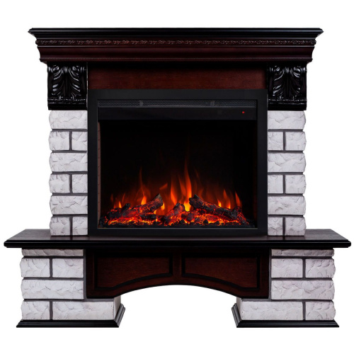 Электрокамин RealFlame Country Lux Rock AO античный дуб с очагом Saphir 25,5 Электрокамин RealFlame Country Lux Rock AO античный дуб с очагом Saphir 25,5