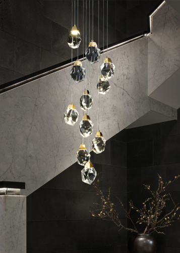 Подвесной светильник Crystal rock 11 gold фото 3