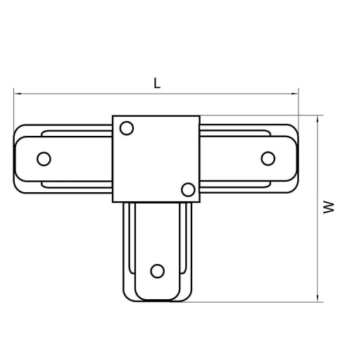 Коннектор T-образный Lightstar Barra 502136 фото 2