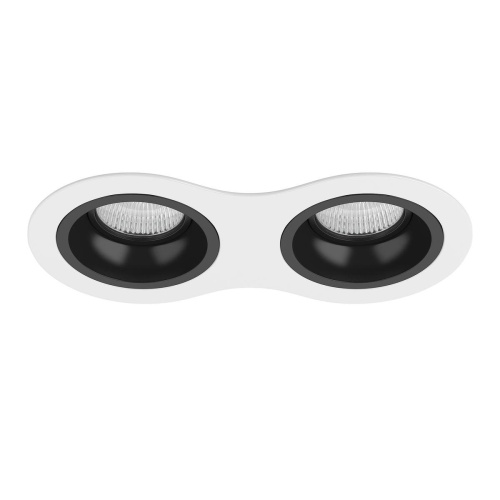 Комплект из светильников и рамки Lightstar Domino Round (214626+214607+214607) D6260707