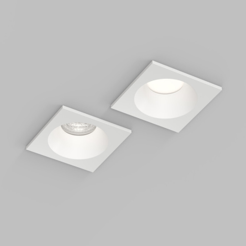 DK2131-WH Встраиваемый влагозащищённый светильник COVE, IP44, до 15 Вт LED, GU10, алюминий, белый фото 4