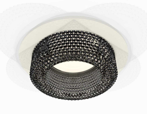 Комплект встраиваемого светильника Ambrella light Techno Spot XC7621021 SWH/BK белый песок/тонированный (C7621, N7192)