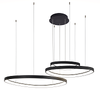 Люстра подвесная черная LED 146Вт D45+65+85см Zortes Innra ZRS.2356.03
