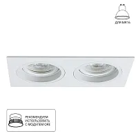 Точечный встраиваемый светильник ARTE LAMP TARF A2178PL-2WH