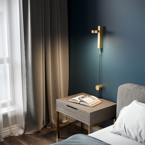 Настенный светодиодный светильник Orco LED диммируемый 40112/LED латунь фото 2