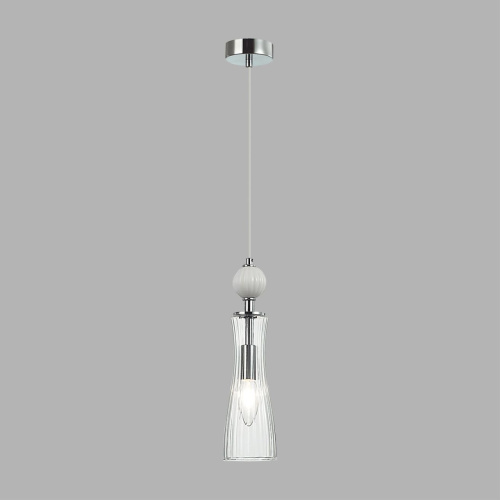 8268/1A NEOCLASSI LN26 160 хром/белый/прозрачный, металл/керамика/стекло Подвес Е14 1*40W 220V EMILY фото 3 8268/1A NEOCLASSI LN26 160 хром/белый/прозрачный, металл/керамика/стекло Подвес Е14 1*40W 220V EMILY фото 3