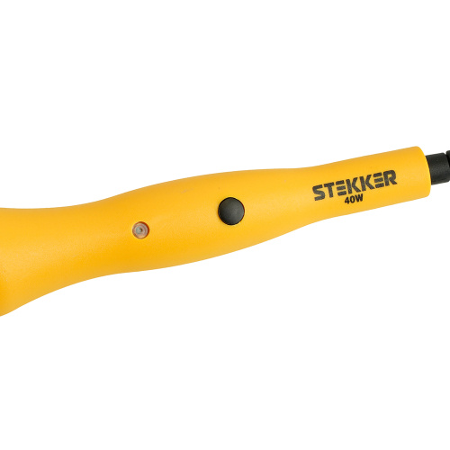 PLE201- 40 Паяльник 40W с кнопкой вкл., нихромовый нагреватель, долговечное жало, 230В фото 2