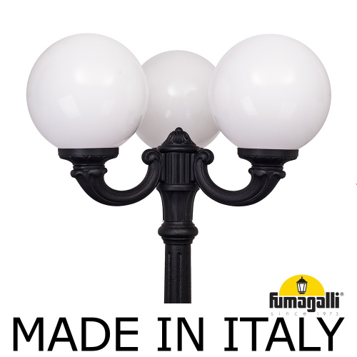 Fumagalli Садово-парковый фонарь FUMAGALLI RICU OFIR/G300 3L G30.157.R30.AYE27 фото 2 Fumagalli Садово-парковый фонарь FUMAGALLI RICU OFIR/G300 3L G30.157.R30.AYE27 фото 2