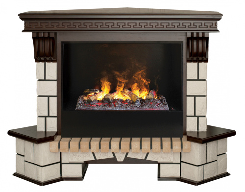 Электрокамин RealFlame Stone Coner AO античный дуб c Cassette 630
