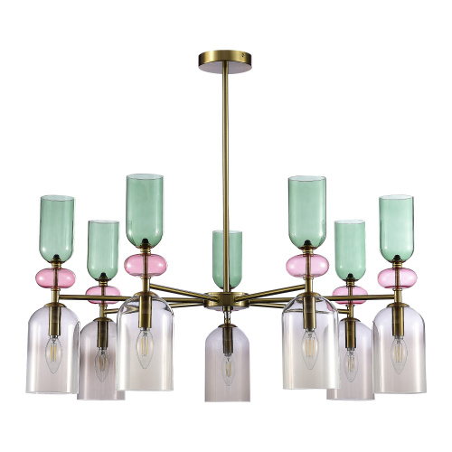 SL2000.202.07 Люстра потолочная ST-Luce Золотистый/Дымчатый E14 7*40W GEA фото 4 SL2000.202.07 Люстра потолочная ST-Luce Золотистый/Дымчатый E14 7*40W GEA фото 4