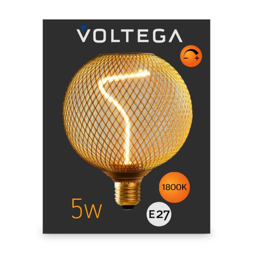 Лампа светодиодная филаментная Voltega 271 E27 5W 1800K 8538 фото 6