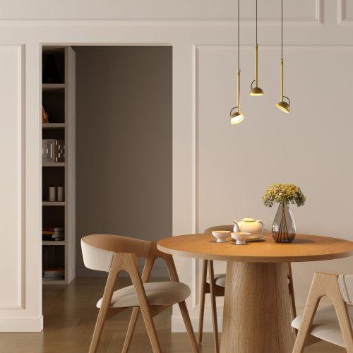 Светильник подвесной светодиодный Join 7W 3000K латунь 50313 LED фото 4