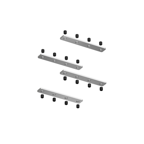 TR2018-AL Комплект прямых соединителей трека SLOTT, алюминий фото 3