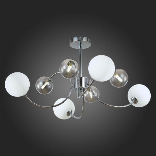 SLE220912-08 Светильник потолочный Хром/Белый, Дымчатый G9 LED 8*5W FORMAE фото 5