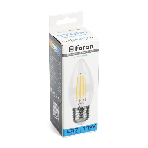 Лампа светодиодная Feron LB-713 Свеча E27 11W 230V 6400K фото 6