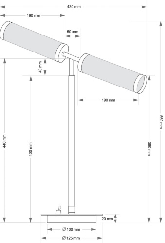 Настольный светильник KUTEK SALETTO SAL-LG-2(Z) фото 3