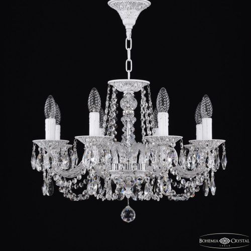 Люстра с хрустальными подвесками AL16302/8/195 WMN Bohemia Ivele Crystal (Богемия Ивеле Кристалл)