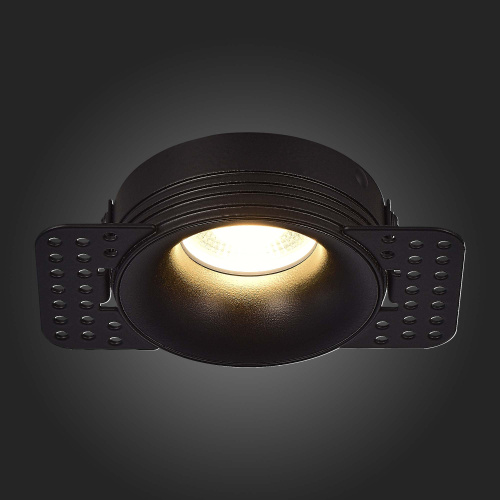 ST218.448.01 Св-к встр. Черный GU10 1*50W  IP20 D78xH30 165-265V Без ламп Встраиваемые светильники фото 4