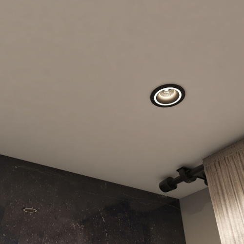 DK2060-BK Встраиваемый светильник IP 20, до 15 Вт, GU10, LED, черный, алюминий фото 2