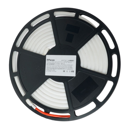 Светодиодная неоновая лента Feron LS551, 120SMD(4040)/м 14.4Вт/м 24V 5000*13*13мм RGB, IP68, неоновая фото 5
