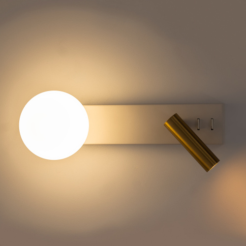 Citilux Декарт CL704450 LED Светильник с выключателем Белый+Бронза фото 8 Citilux Декарт CL704450 LED Светильник с выключателем Белый+Бронза фото 8