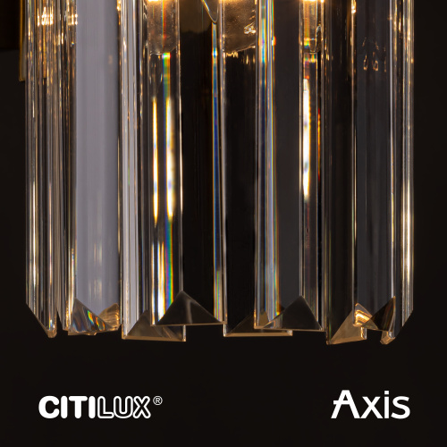 Citilux AXIS CL313411 Бра хрустальное с выключателем Хром фото 2 Citilux AXIS CL313411 Бра хрустальное с выключателем Хром фото 2