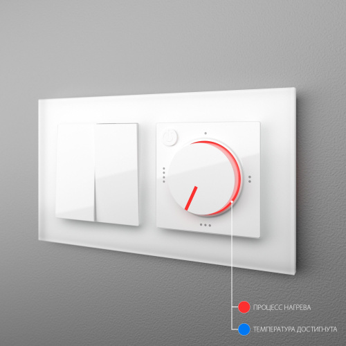 Терморегулятор электромеханический для теплого пола (белый) W1151101 фото 6 Терморегулятор электромеханический для теплого пола (белый) W1151101 фото 6