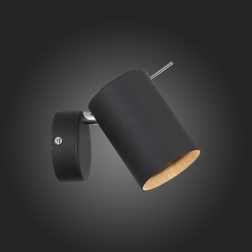 SL597.401.01 Спот ST-Luce Черный, Хром/Черный GU10 LED 1*3W Настенные светильники фото 3