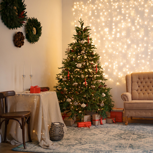 Светодиодная гирлянда Feron CL03 линейная 4м +1.5м 230V мультиколор, c питанием от сети, контроллером, зеленый шнур фото 8