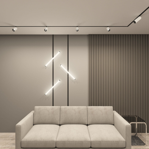 DK8041-BW+BK Акцентный светильник SMART SPOT 20W DIM 3000K-6000K, черный с белым, алюминий фото 4