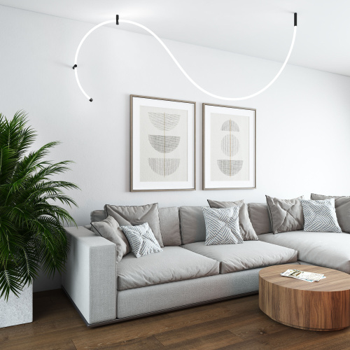 Заглушка для круглого гибкого неона Full light черный FL 28/20 черный фото 2