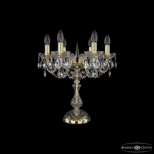 Настольная лампа хрустальная 1402L/6/141-47 G Настольная лампа хрустальная 1402L/6/141-47 G