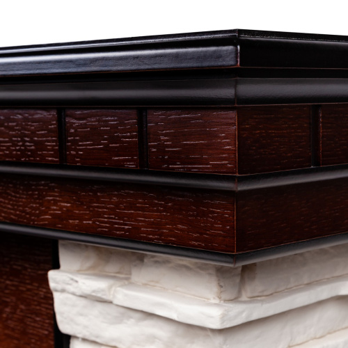 Каминокомплект ELFORD/РАЛЬФ Античный дуб с очагом Электроочаг MAJESTIC LUX/МАДЖЕСТИК фото 4