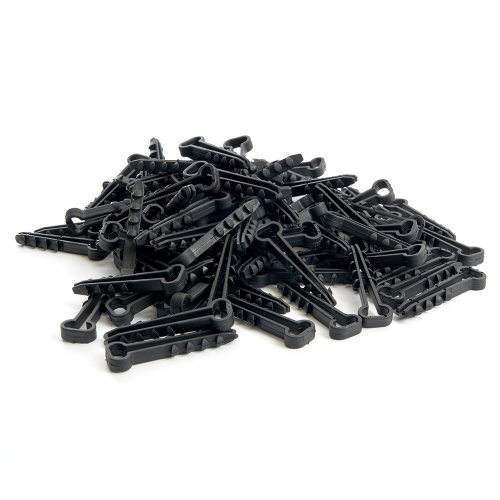 Дюбель-хомут для плоского кабеля (5-10мм), STEKKER DCL01-05-10, полипропилен, черный (100шт.) фото 2