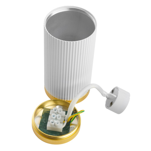 Светильник потолочный Feron ML190 Barrel GATSBY MR16 GU10 35W 230V, белый + античное золото фото 8