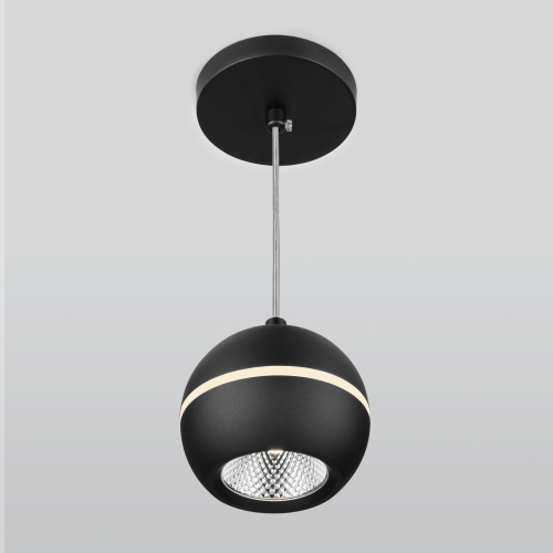 Подвесной светодиодный светильник DLS023 9W 4200K черный фото 3