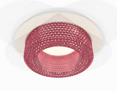 Комплект встраиваемого светильника Ambrella light Techno Spot XC7621022 SWH/PI белый песок/розовый (C7621, N7193)