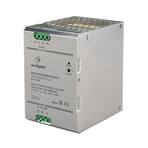 Блок питания Arlight ARV-DRP480-PFC-48 044601 Блок питания Arlight ARV-DRP480-PFC-48 044601