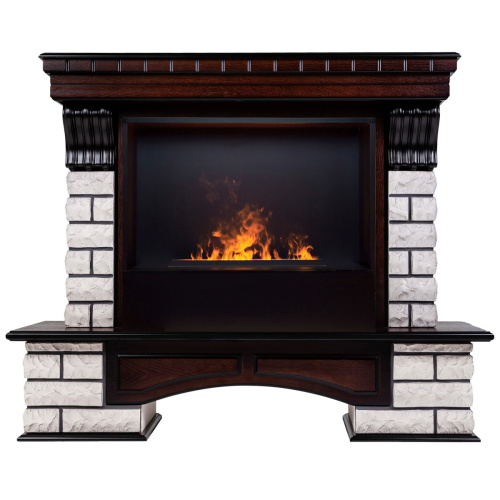 Электрокамин RealFlame Country Rock 26 AO античный дуб с очагом 3D Cassette 630 Black Panel Электрокамин RealFlame Country Rock 26 AO античный дуб с очагом 3D Cassette 630 Black Panel