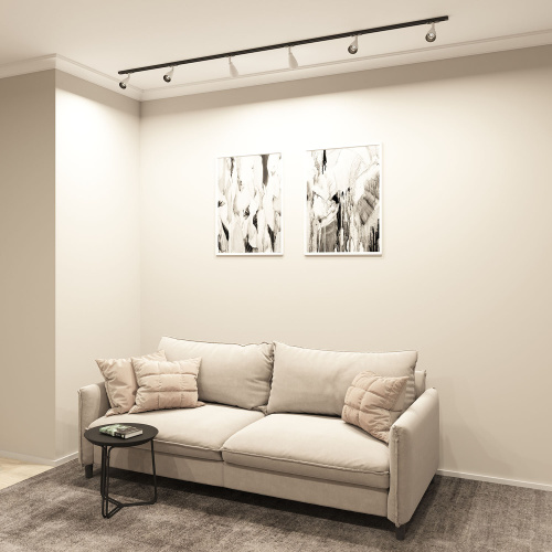 DK6050-BW+BK Трековый светильник IP 20, 15 Вт, GU10, черный с белым, алюминий, пластик фото 4