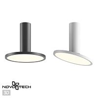 358346 OVER NT20 412 черный Светильник накладной IP20 LED 4000K 18W 85-265V HAT