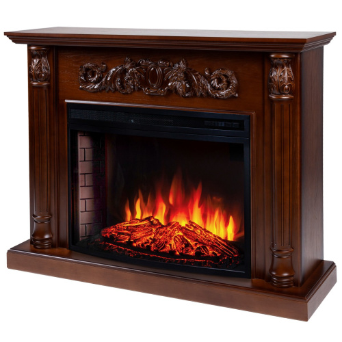 Каминокомплект SALFORD/ОЛИВА Светлый орех с очагом Электроочаг FIRESPACE/ФАЕРСПЕЙС 33 фото 2