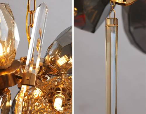 Люстра 8898P/BS gold/smoky фото 6 Люстра 8898P/BS gold/smoky фото 6