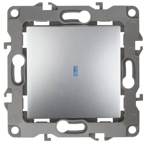 Выключатель одноклавишный с подсветкой ЭРА 12 10AX 250V 12-1102-03 Б0014635 Выключатель одноклавишный с подсветкой ЭРА 12 10AX 250V 12-1102-03 Б0014635